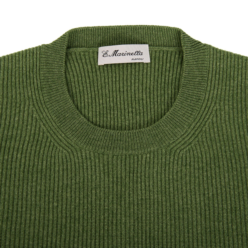 GREEN CREWNECK SWEATER