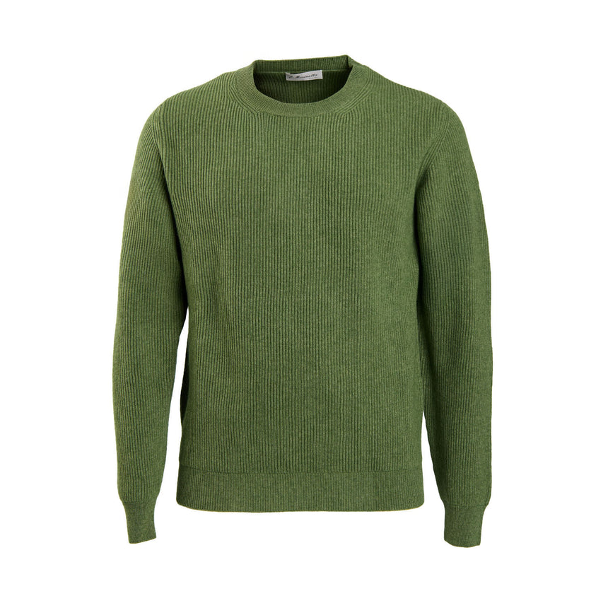 GREEN CREWNECK SWEATER