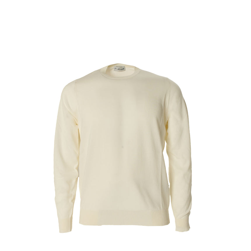 WHITE CREWNECK PULLOVER