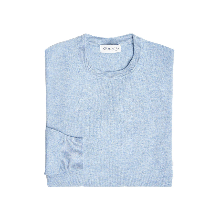 LIGHT BLUE CREWNECK SWEATER
