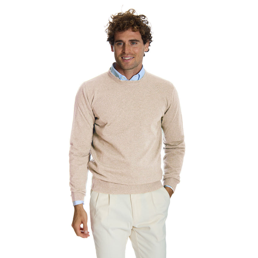 MAGLIONE GIROCOLLO BEIGE