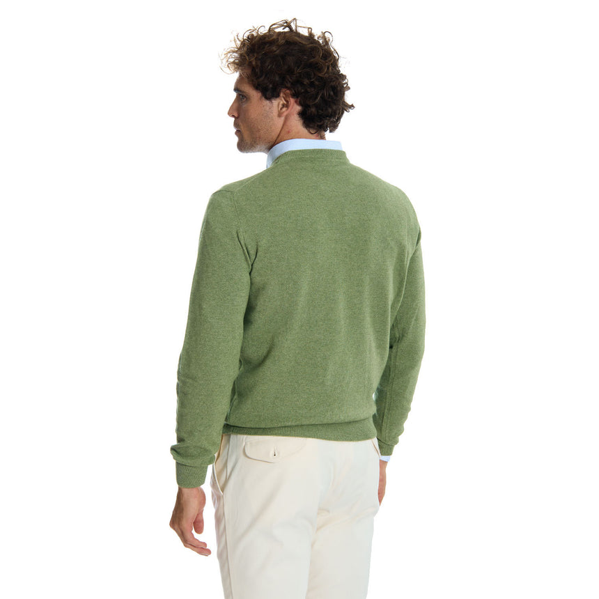 LIGHT GREEN CREWNECK SWEATER