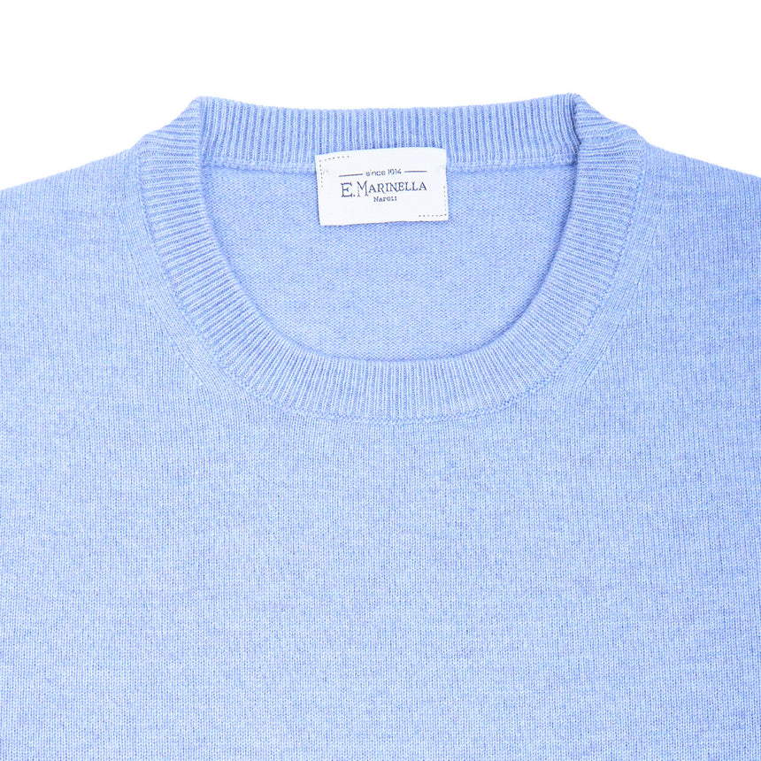 MAGLIONE GIROCOLLO AZZURRO