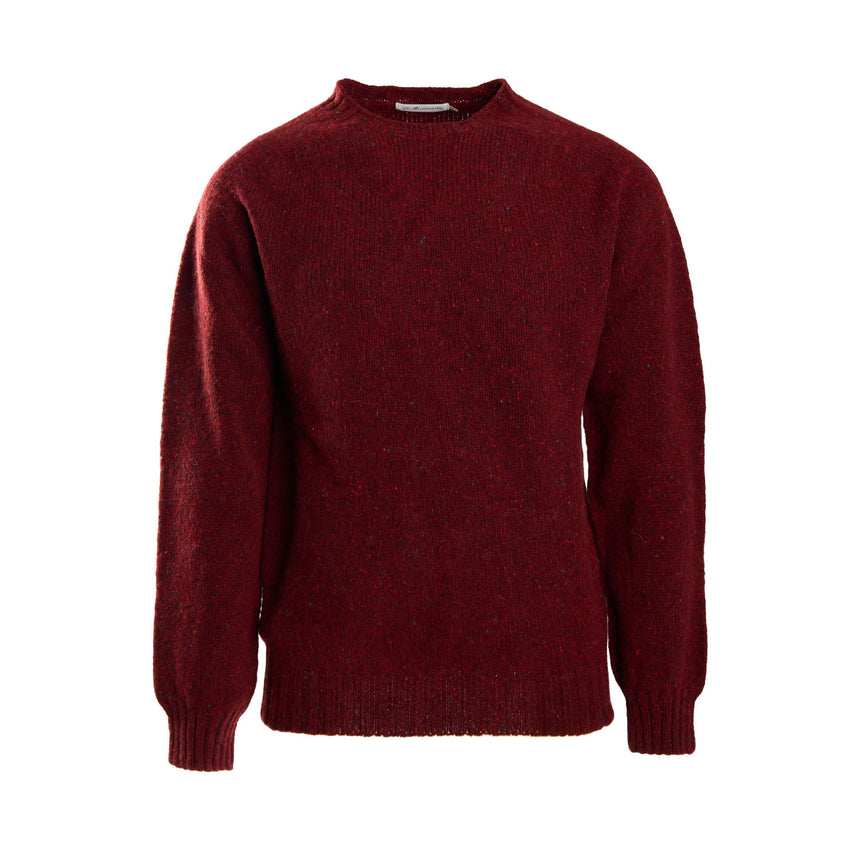 BURGUNDY SHETLAND SWEATER