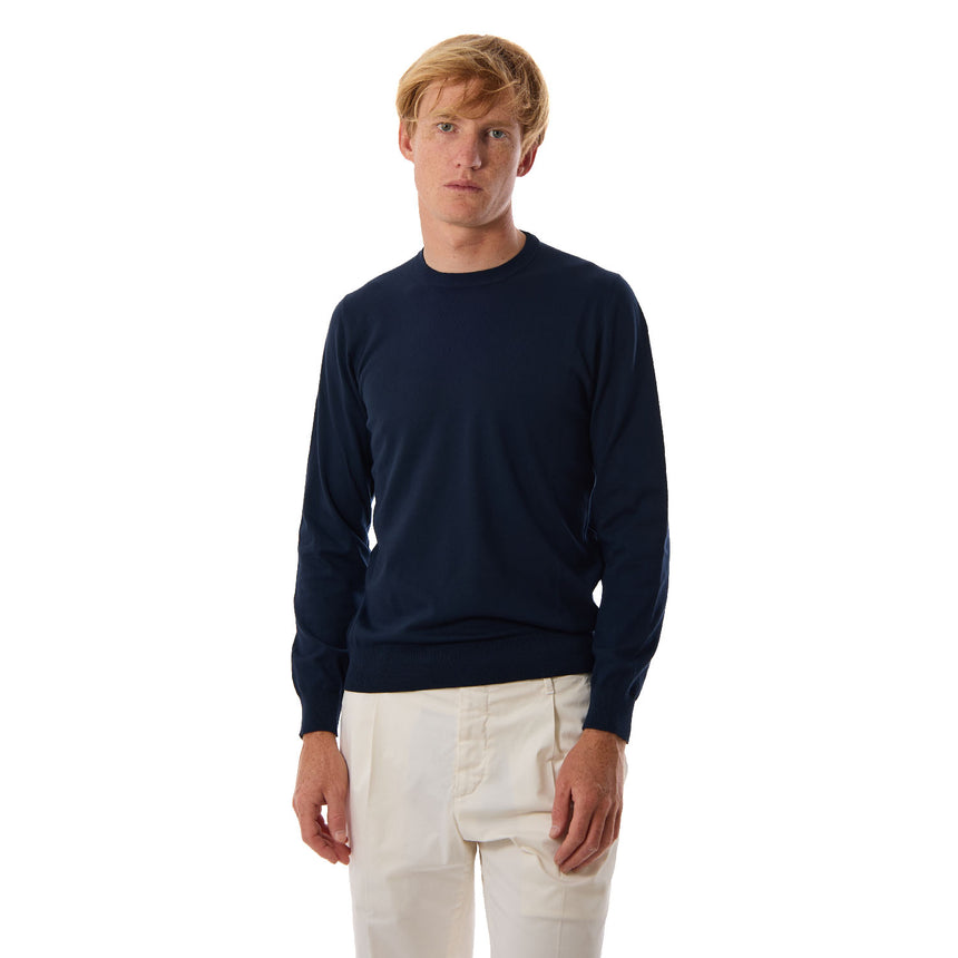 DARK BLUE CREWNECK PULLOVER