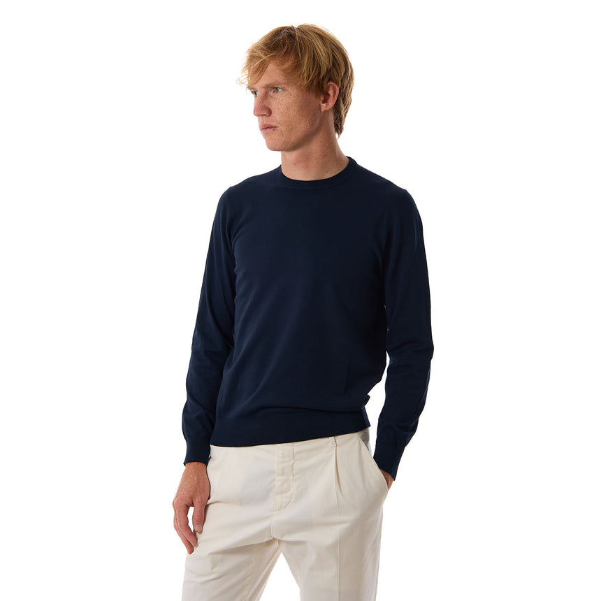 DARK BLUE CREWNECK PULLOVER