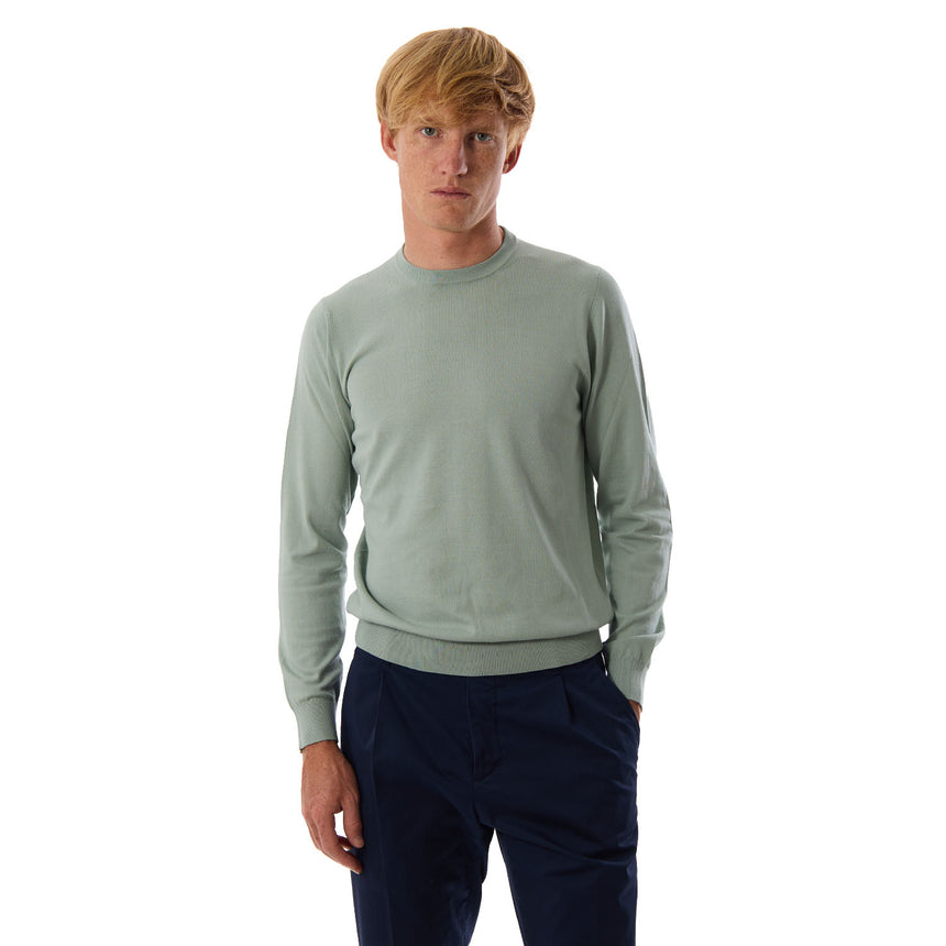 LIGHT GREEN CREWNECK PULLOVER