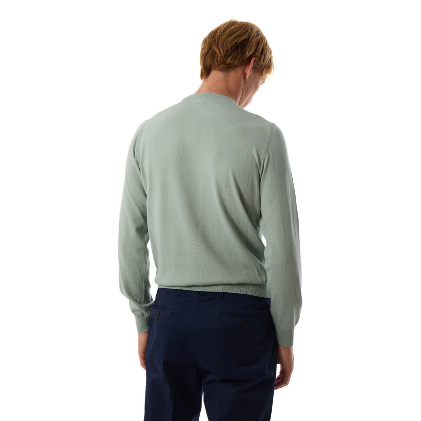 LIGHT GREEN CREWNECK PULLOVER