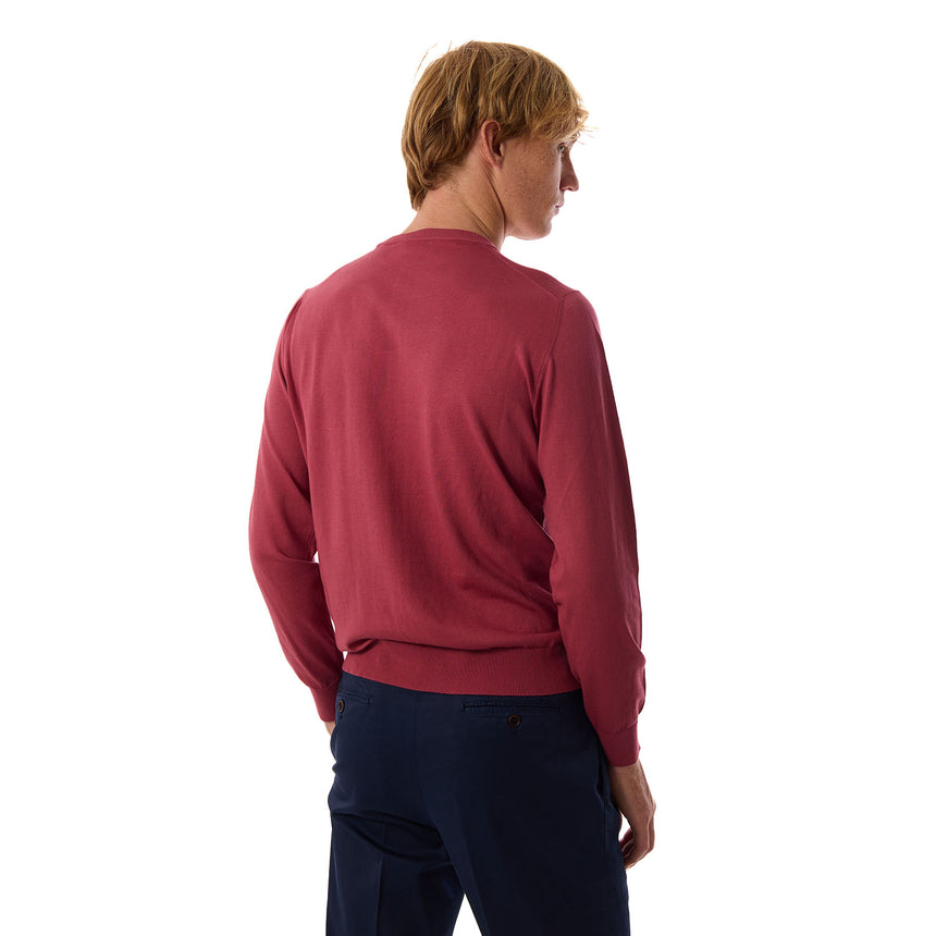 BURGUNDY CREWNECK PULLOVER