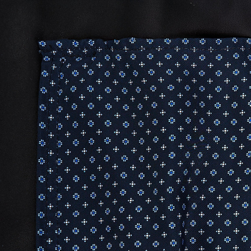 BLUE JACKET IN SUEDE LEATHER