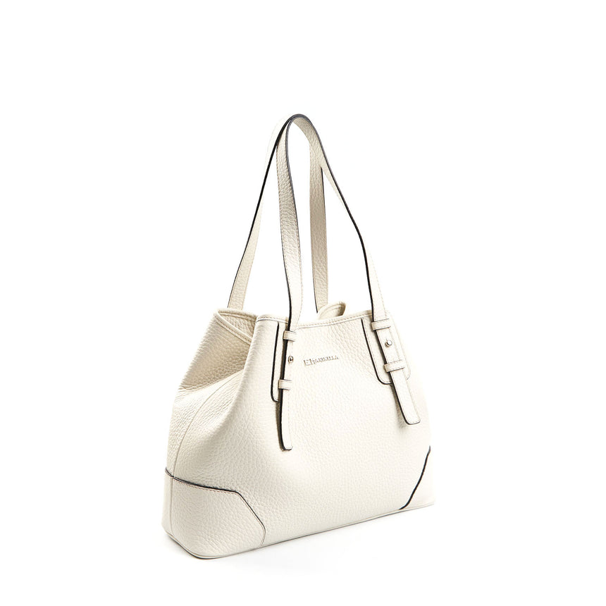 WHITE MIDI TOTE BAG