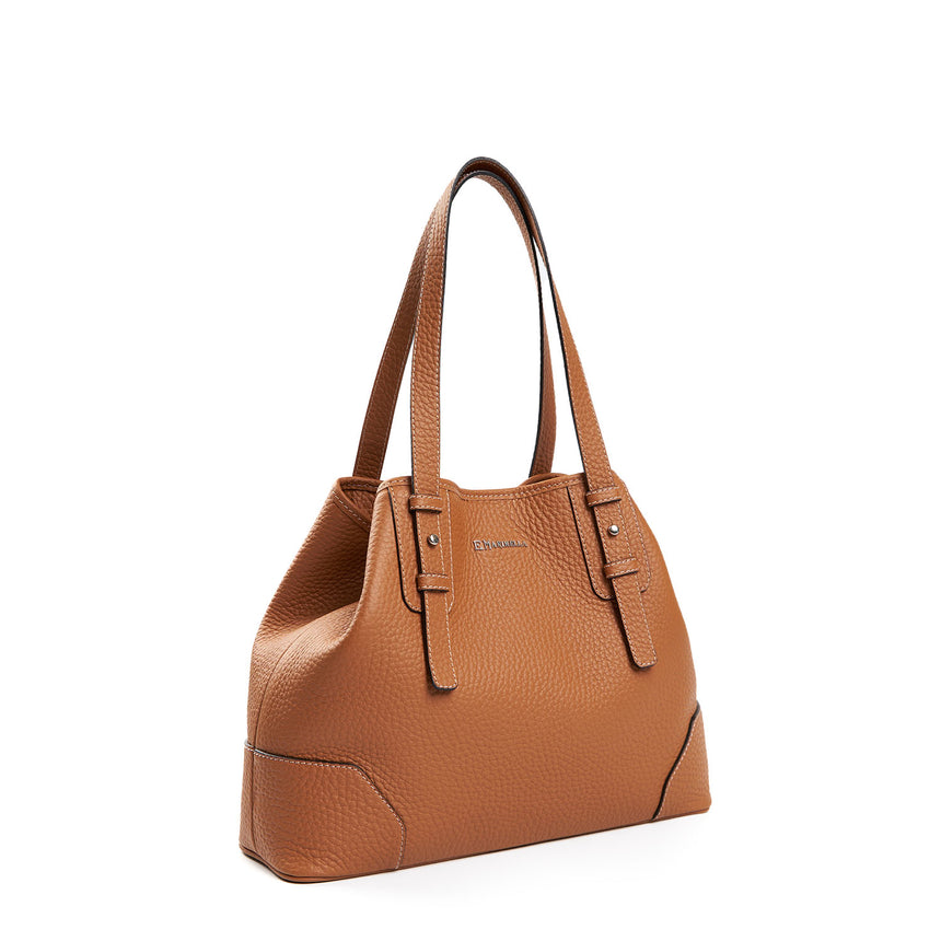 TAN MIDI TOTE BAG