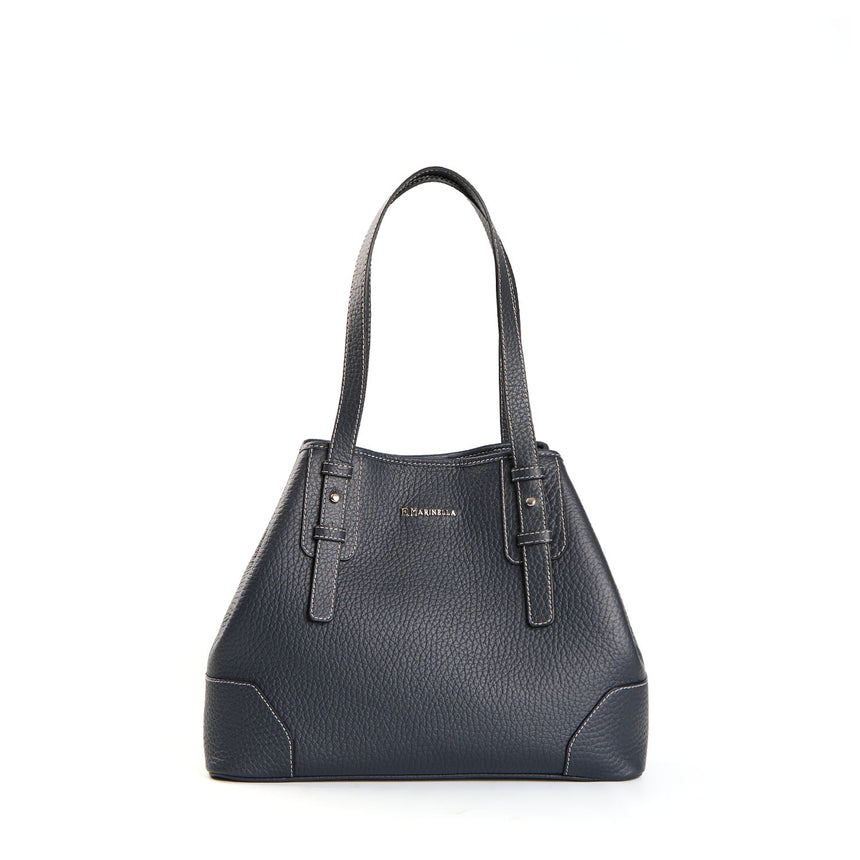 DARK BLUE MIDI TOTE BAG