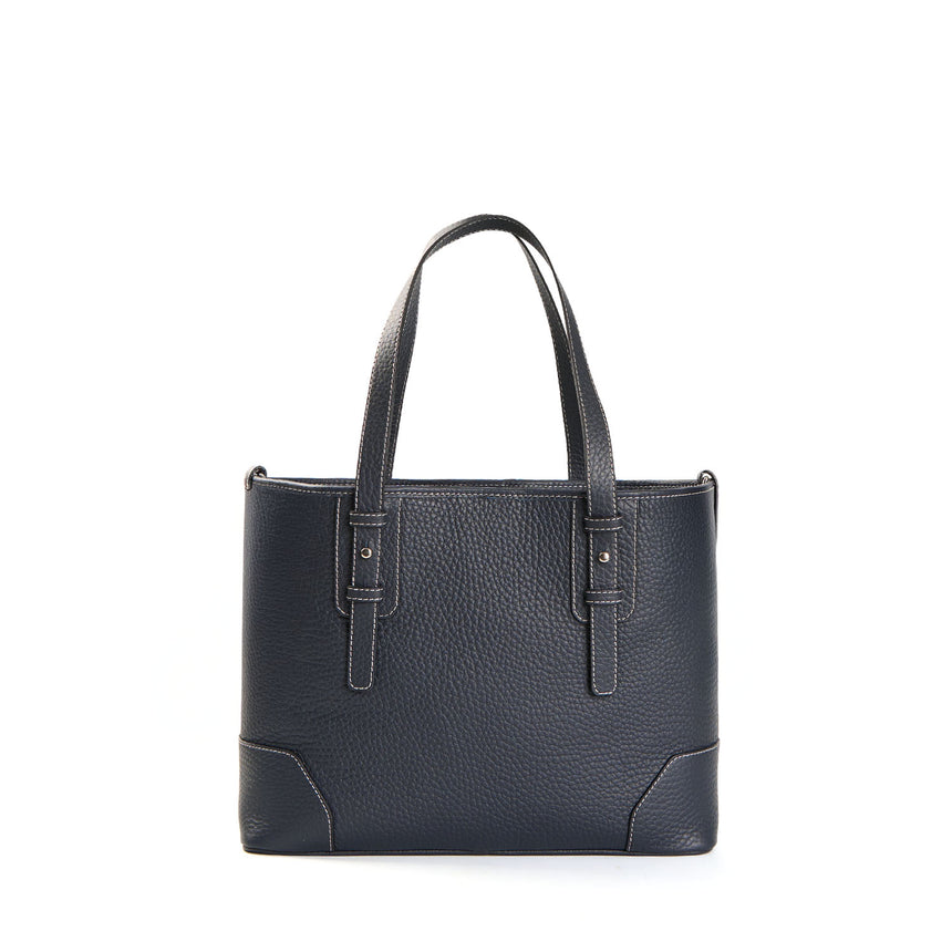 DARK BLUE MIDI TOTE BAG
