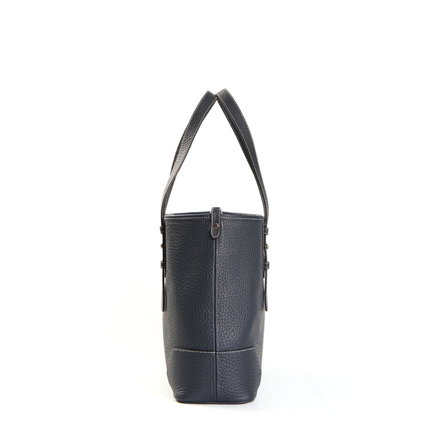 DARK BLUE MIDI TOTE BAG
