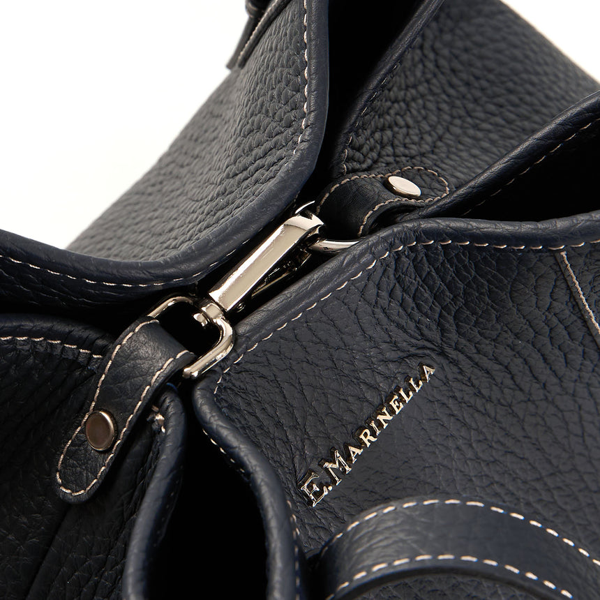 DARK BLUE MIDI TOTE BAG