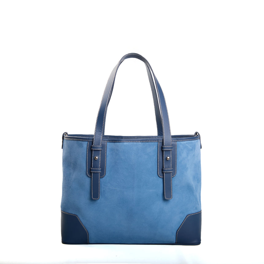 POWDER BLUE MIDI TOTE BAG