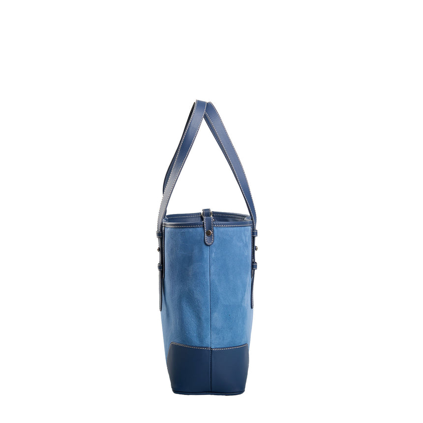 POWDER BLUE MIDI TOTE BAG