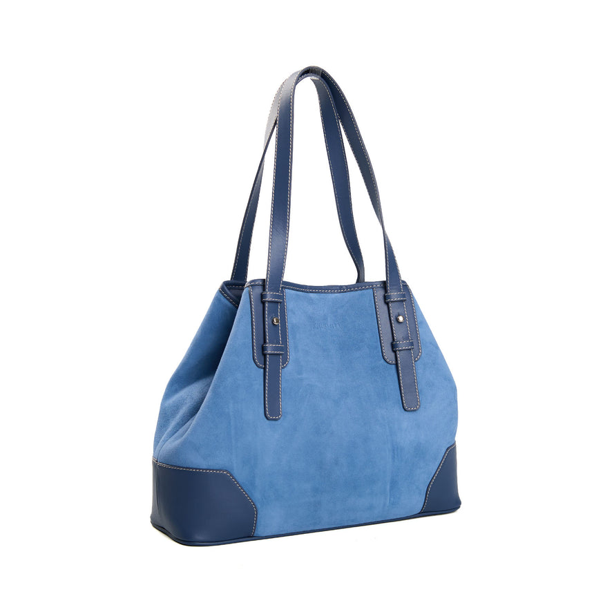 POWDER BLUE MIDI TOTE BAG