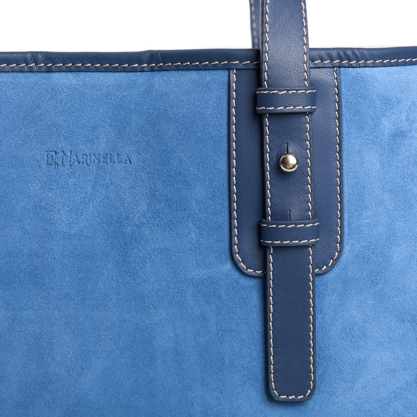 POWDER BLUE MIDI TOTE BAG