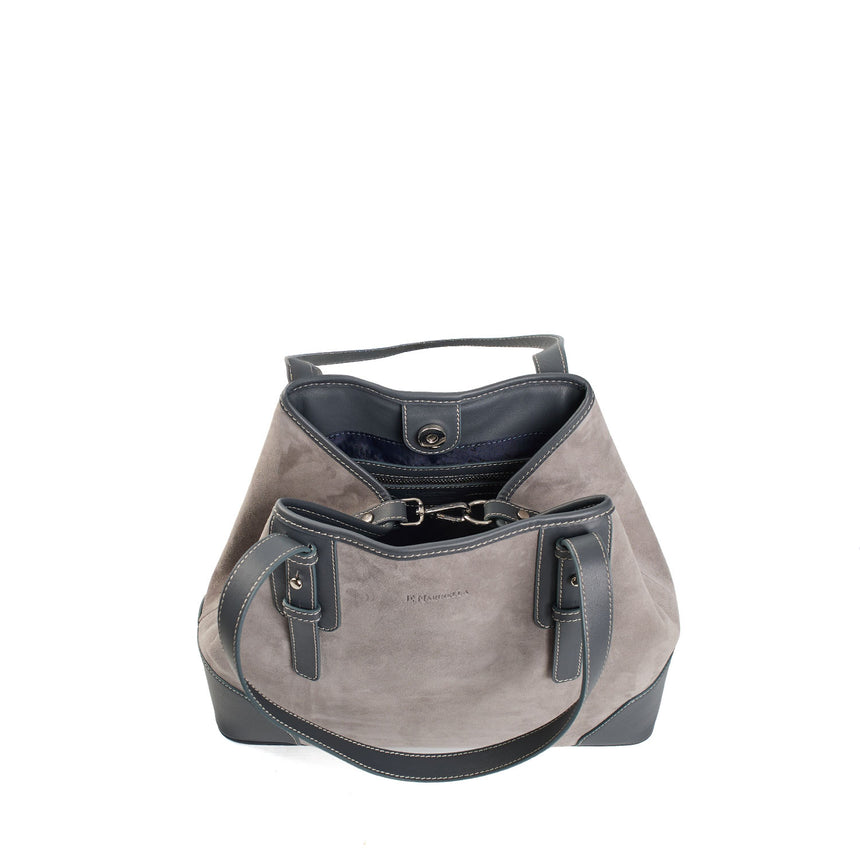 GREY MIDI TOTE BAG