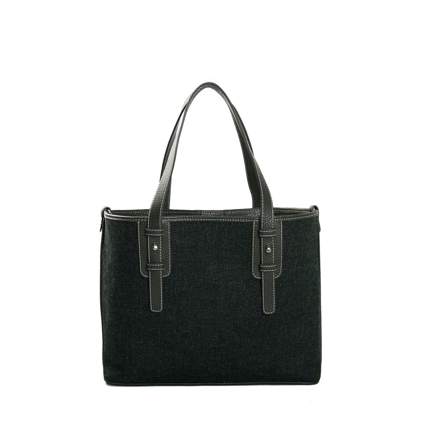 DARK GREEN MIDI TOTE BAG
