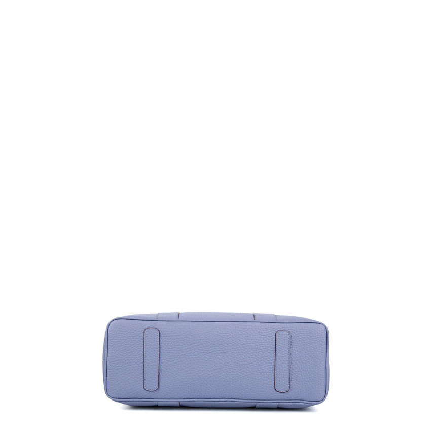 POWDER BLUE MIDI TOTE BAG SIDE BUCKLES