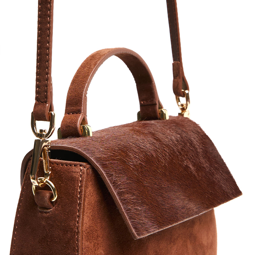 BROWN MINI CLEO BAG
