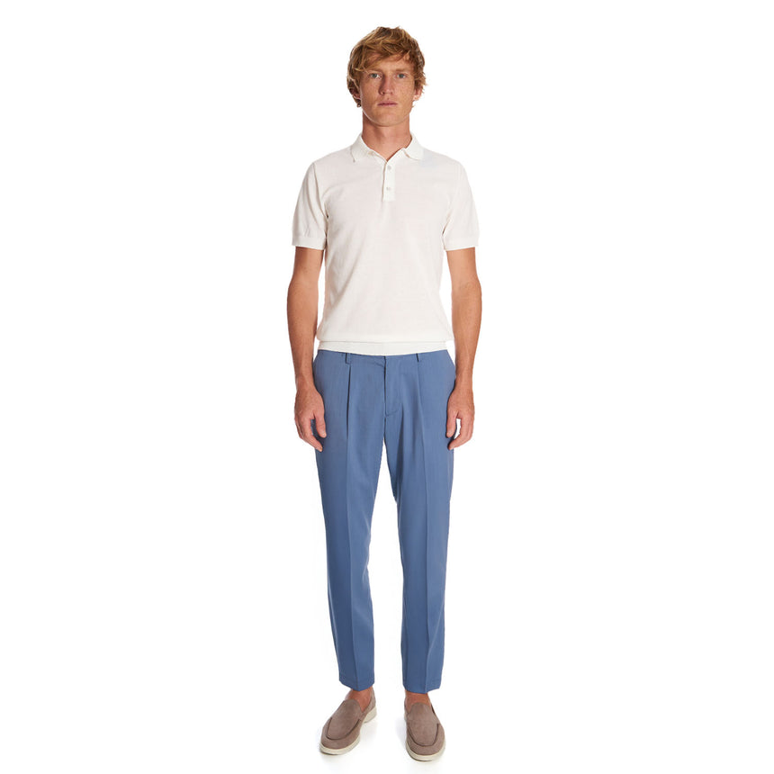 POWDER BLUE CHINO TROUSERS