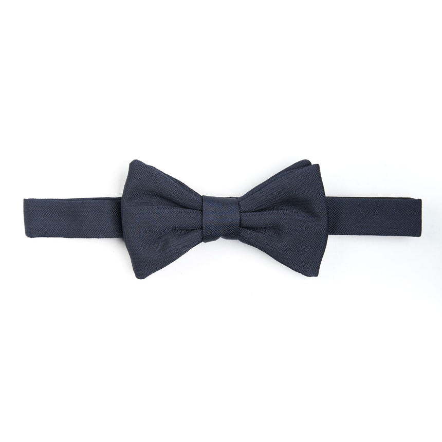 PAPILLON ANNODATO IN SETA BLU SCURO