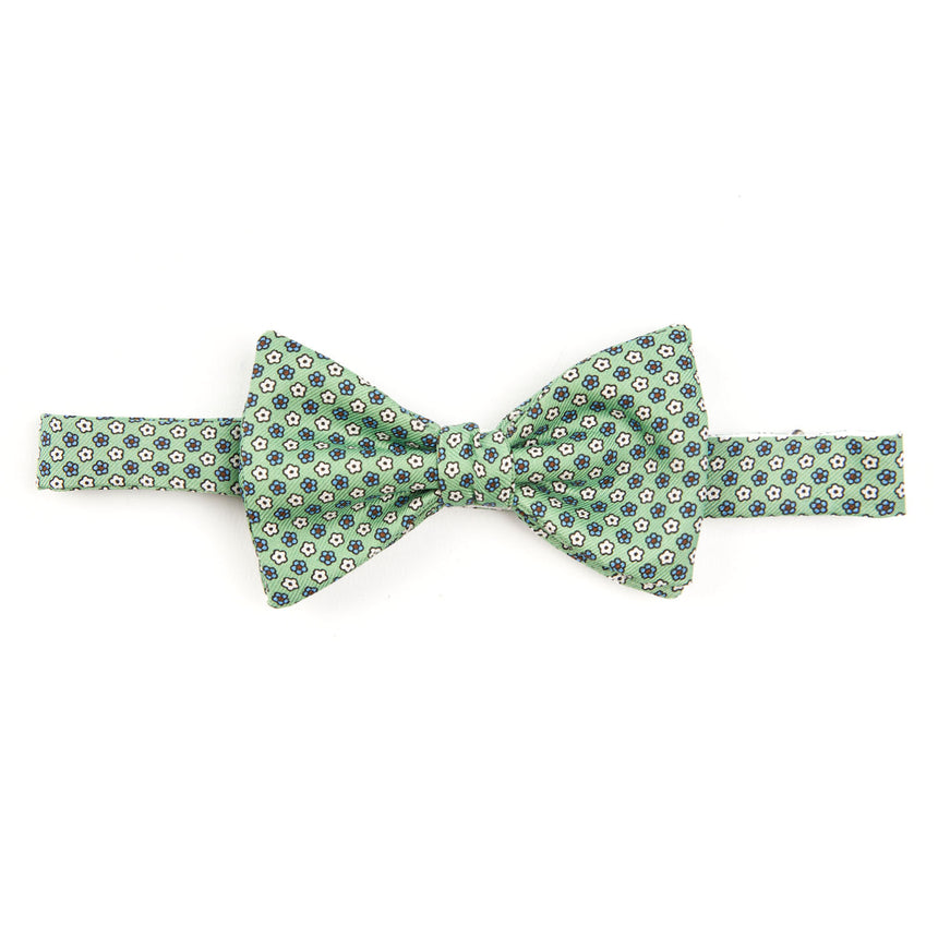 PAPILLON ANNODATO IN SETA VERDE