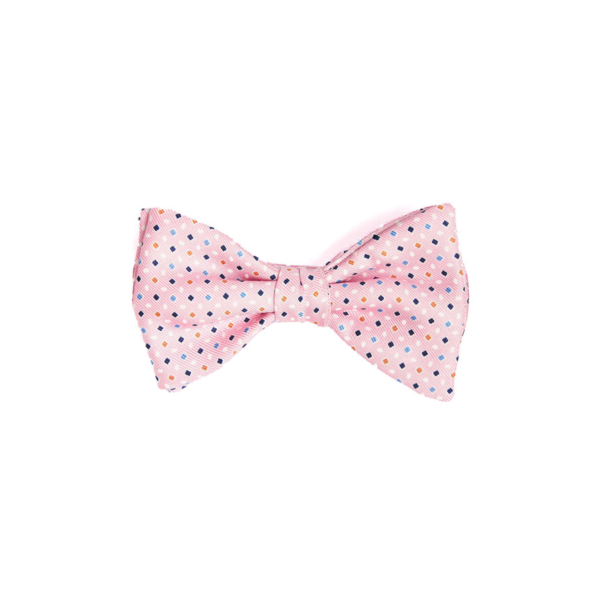 PINK PRE-KNOTTED SILK BOWTIE