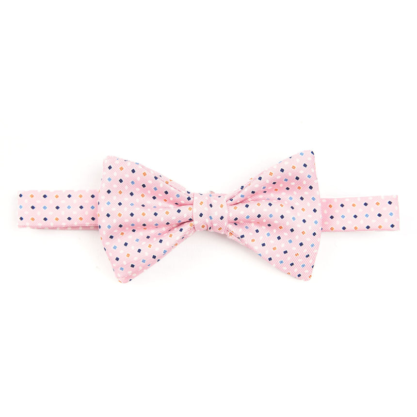 PINK PRE-KNOTTED SILK BOWTIE
