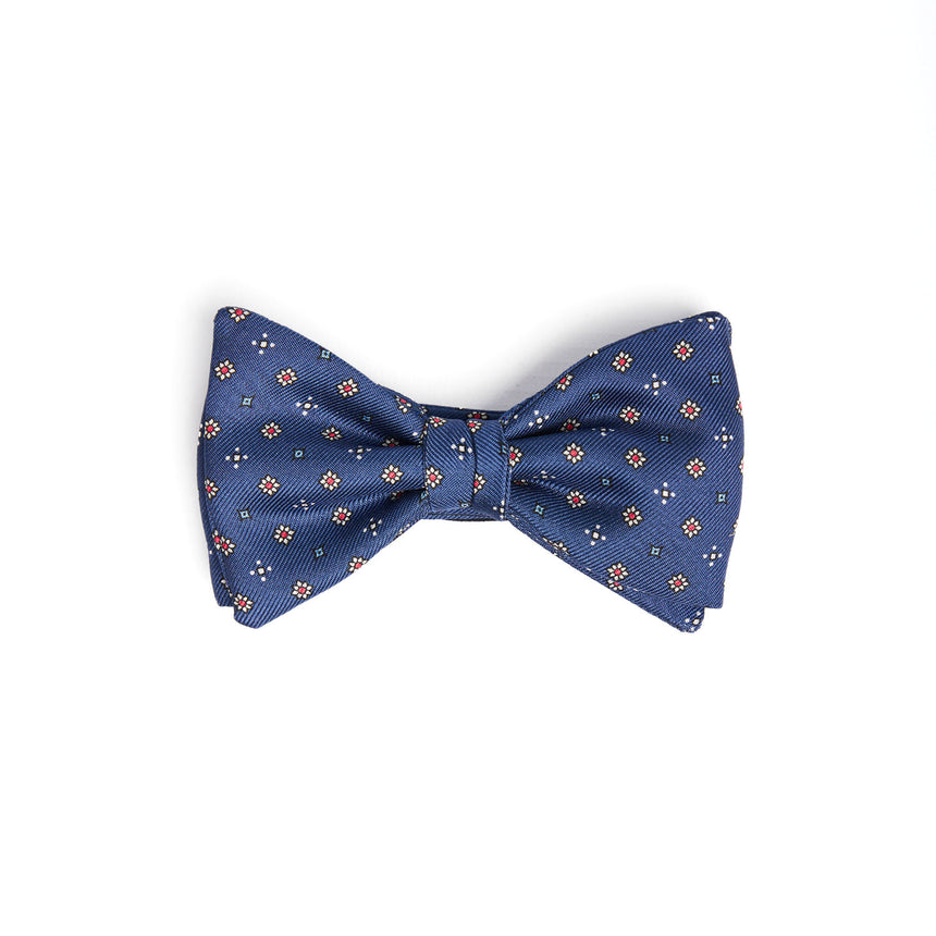 PAPILLON ANNODATO IN SETA BLUETTE