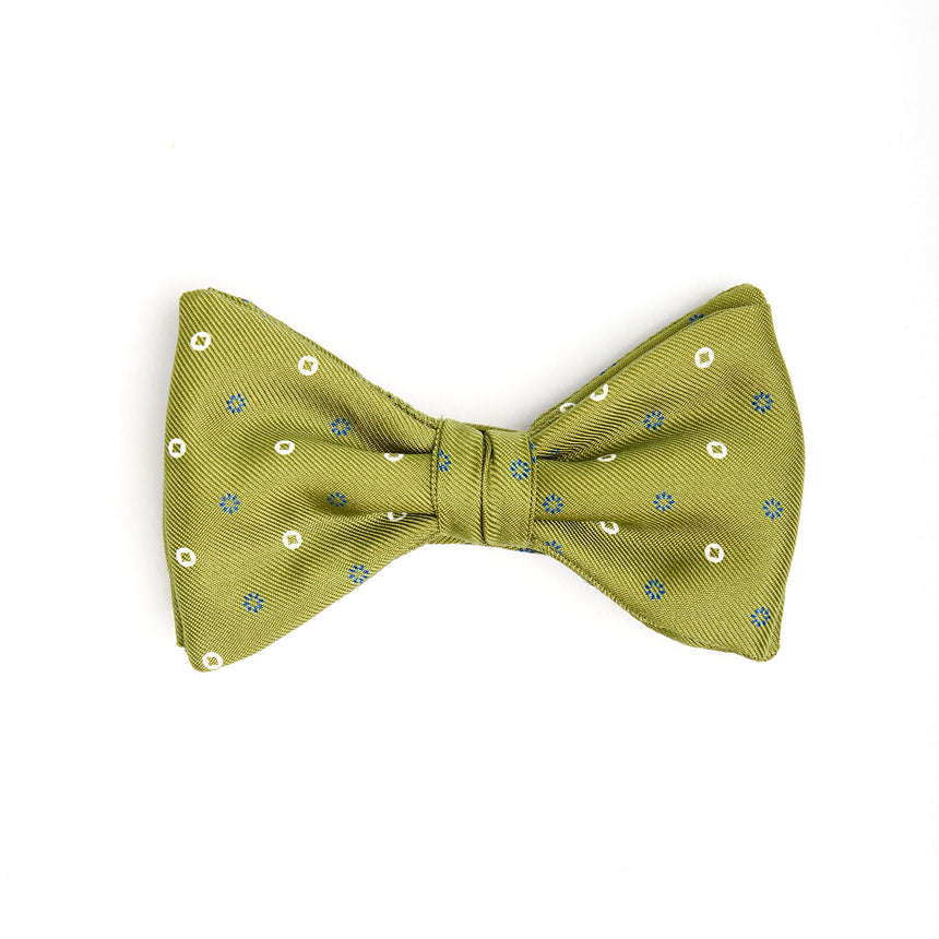 OLIVE GREEN PRE-KNOTTED BOWTIE