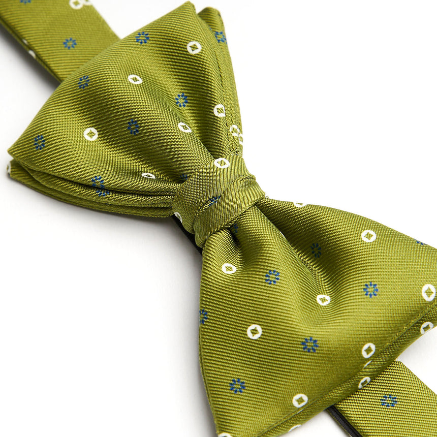 OLIVE GREEN PRE-KNOTTED BOWTIE