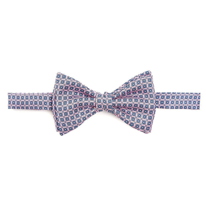 LIGHT GREY PRE-KNOTTED SILK BOWTIE