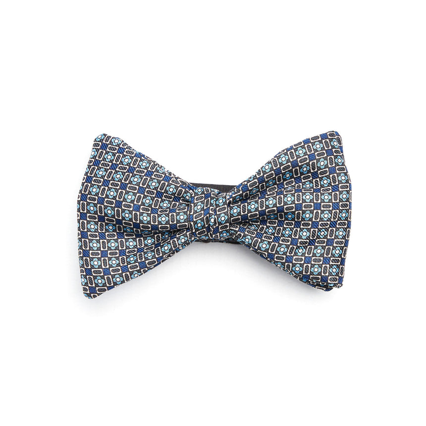 PAPILLON ANNODATO IN SETA GRIGIO SCURO