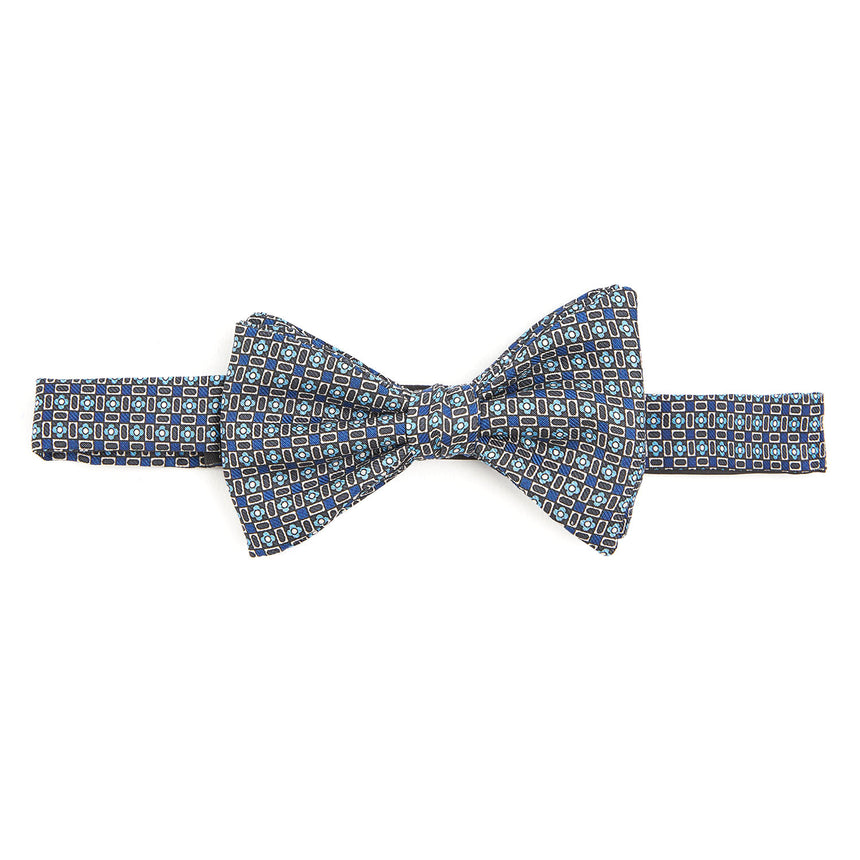 PAPILLON ANNODATO IN SETA GRIGIO SCURO