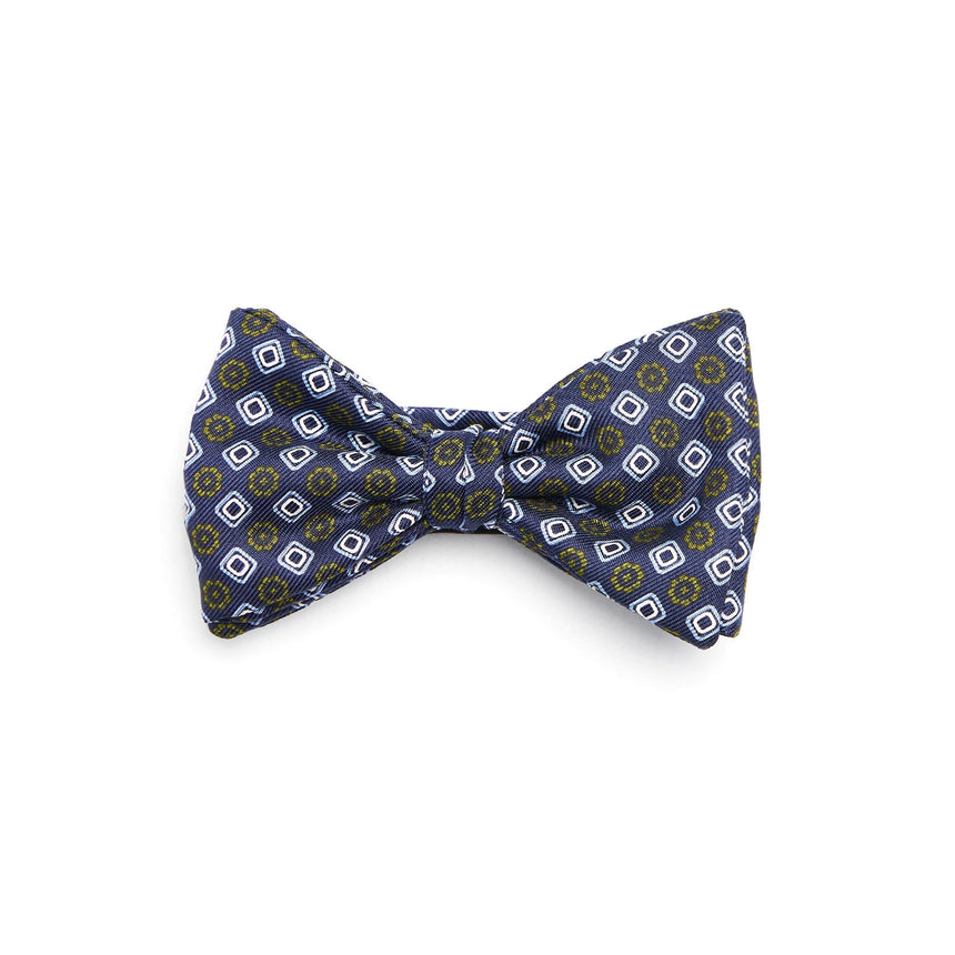 PAPILLON ANNODATO IN SETA BLU