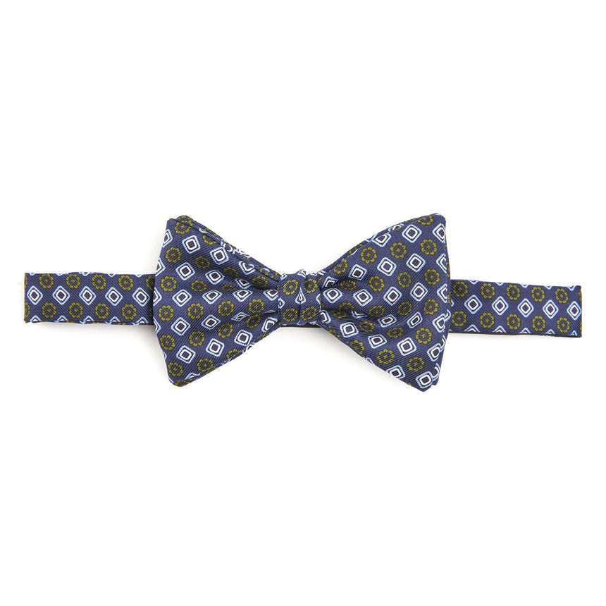 PAPILLON ANNODATO IN SETA BLU