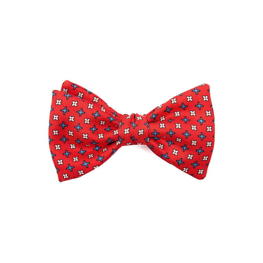 PAPILLON ANNODATO IN SETA ROSSO