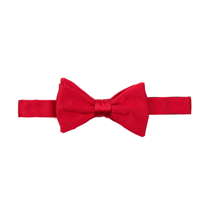 PAPILLON ANNODATO IN RASO DI SETA ROSSO