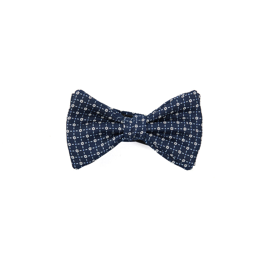 PAPILLON ANNODATO IN SETA BLU SCURO