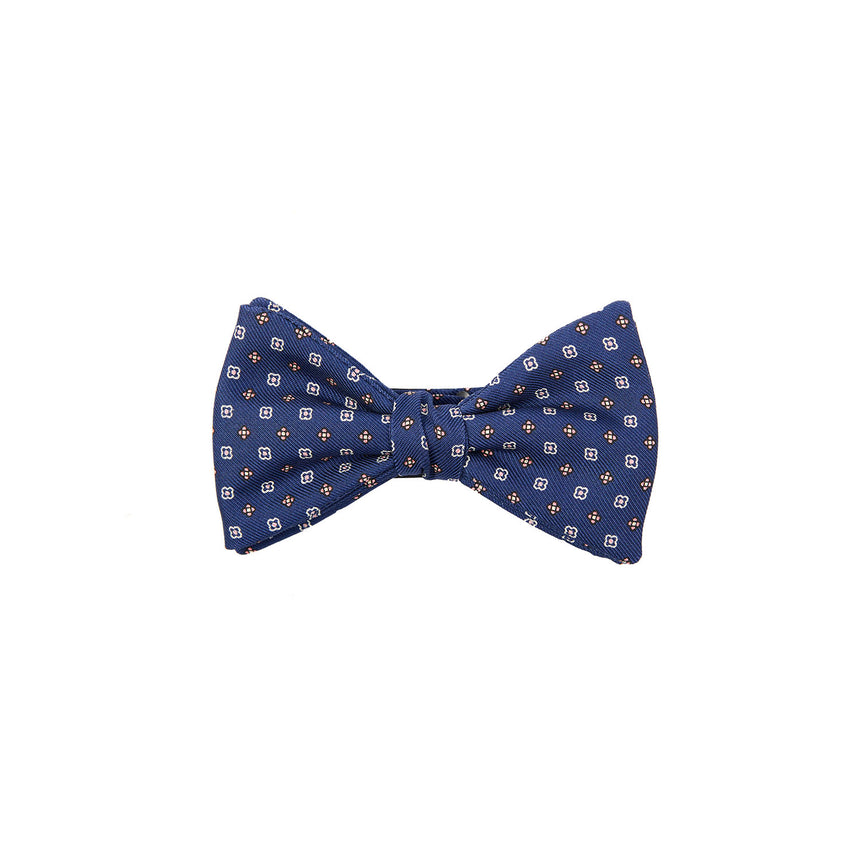 BLUE PRE-KNOTTED SILK BOWTIE