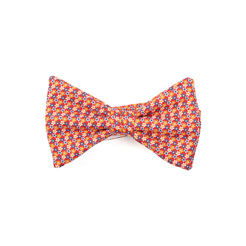 PAPILLON ANNODATO IN SETA ROSSO