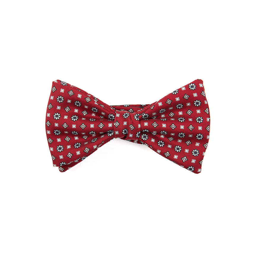 PAPILLON ANNODATO IN SETA BORDEAUX