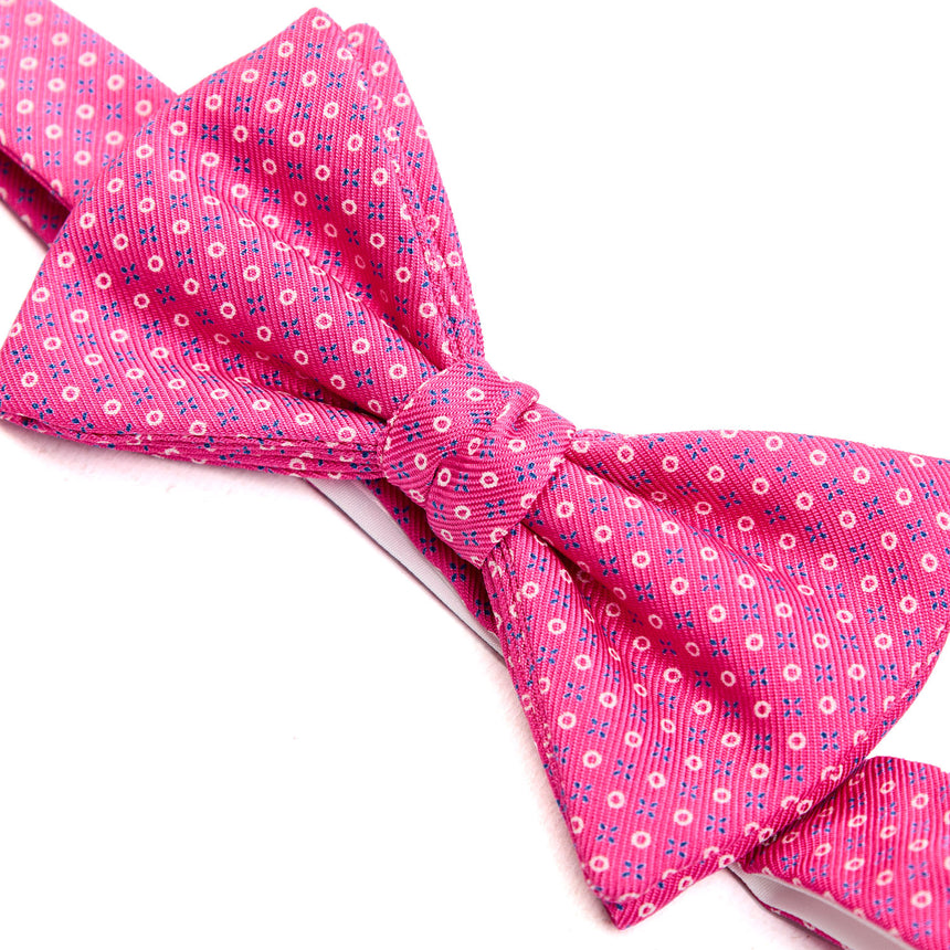 PAPILLON ANNODATO IN SETA FUCSIA