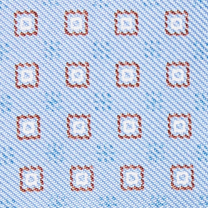 POWDER BLUE SILK BOWTIE TO SELF-TIE