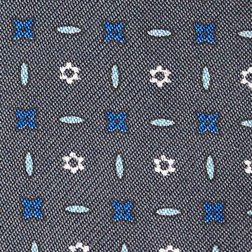 DARK GREY SILK BOWTIE TO SELF-TIE